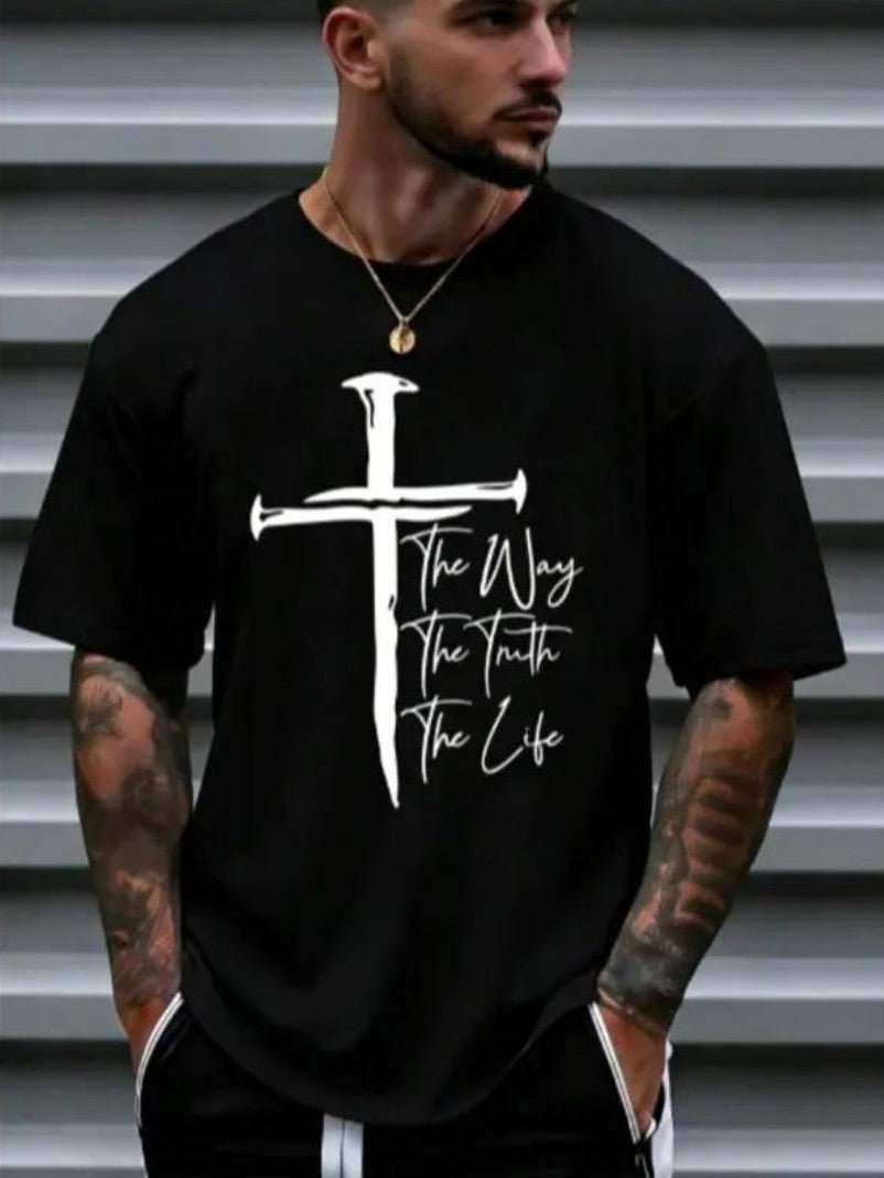 The Way The Truth The Life Christian T-shirt - IXOI Faith