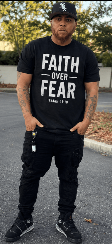 Faith Over Fear Christian T-Shirt - IXOI Faith
