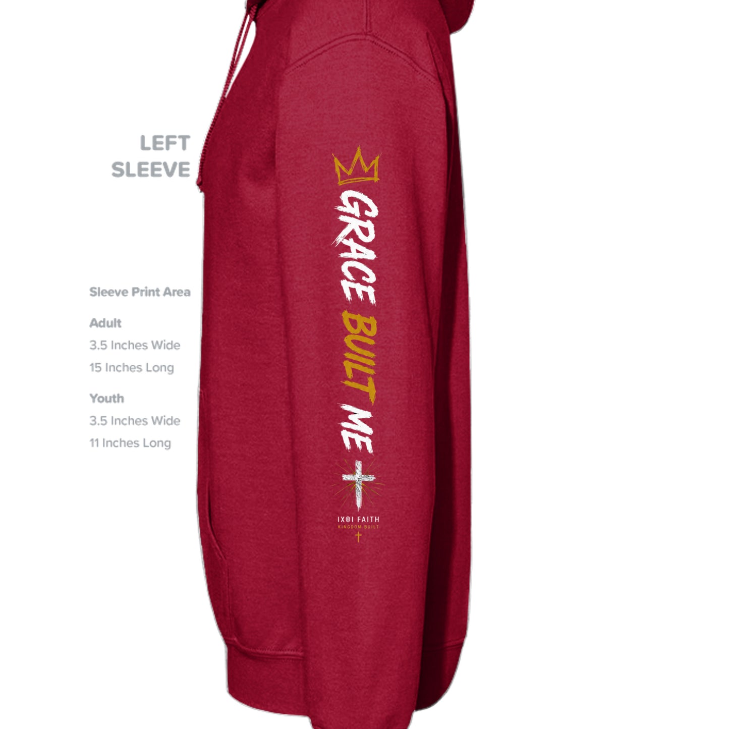 CARDINAL RED - G185 - SLEEVE_LEFT