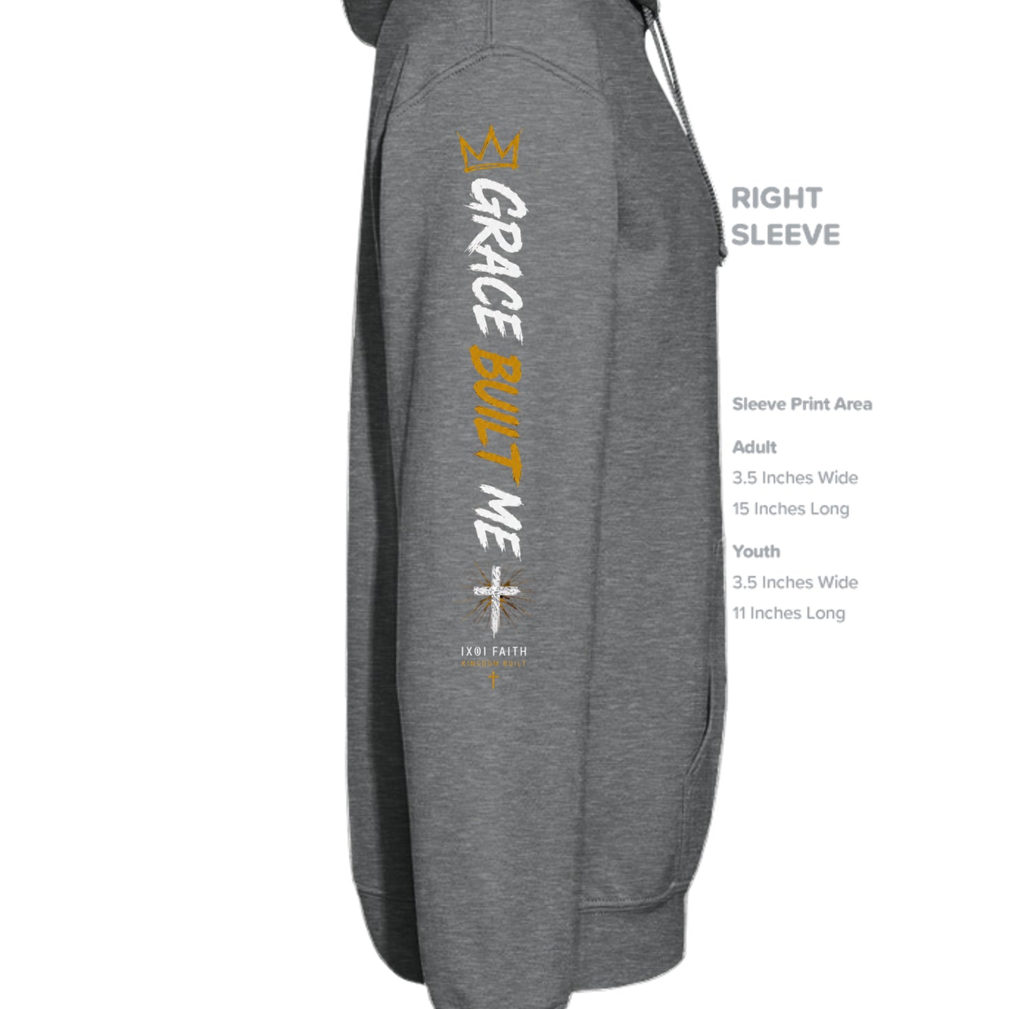 Fan Charcoal Heather - G185 - SLEEVE_RIGHT