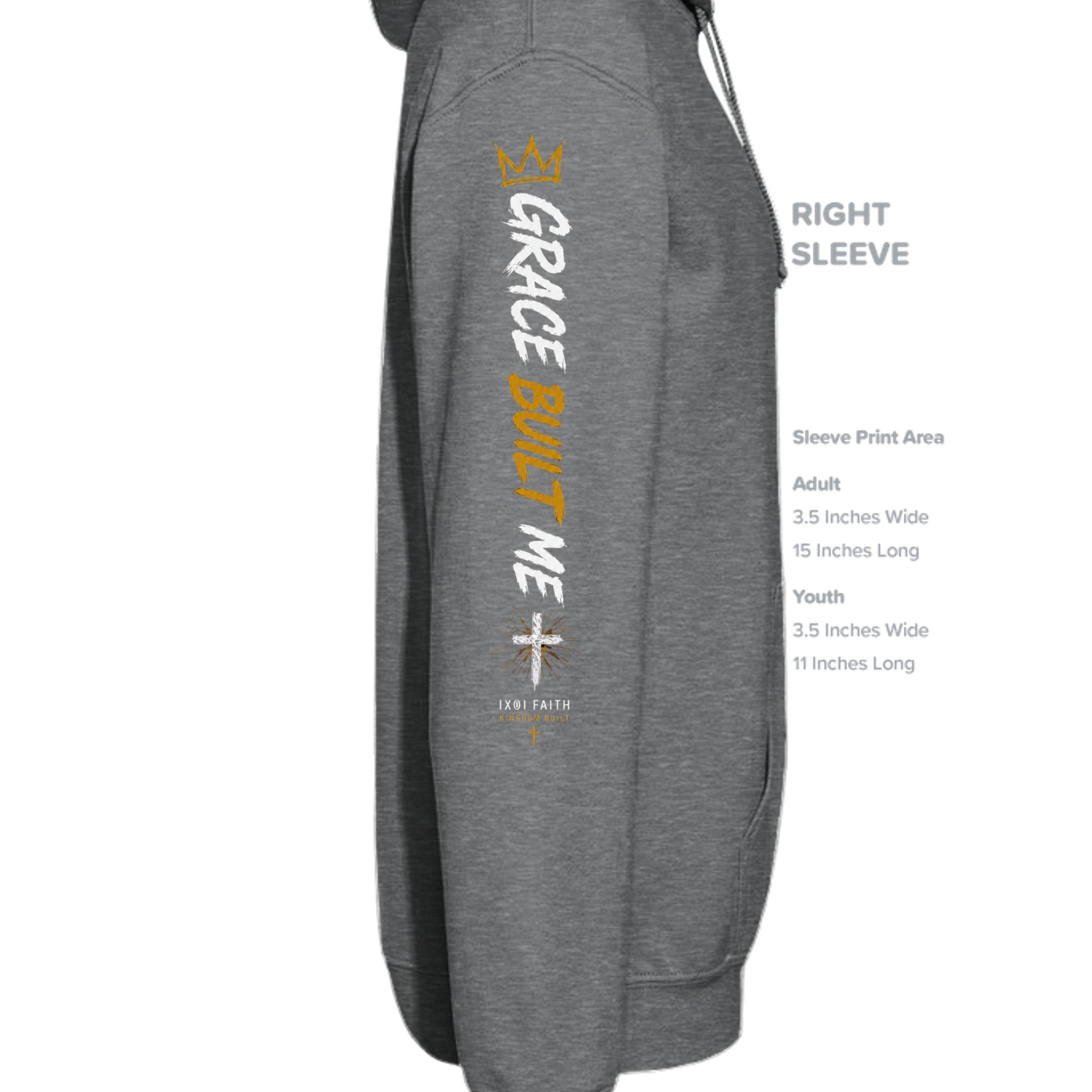 Fan Charcoal Heather - G185 - SLEEVE_RIGHT